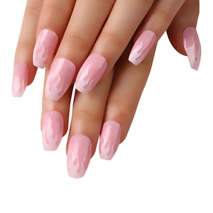 <span class=keywords><strong>Autocollants</strong></span> pour <span class=keywords><strong>faux</strong></span> <span class=keywords><strong>ongles</strong></span> rose de haute qualité, Design bon marché, jolis vêtements simples pour femmes - Product Image 4