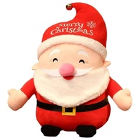 Plüsch-Weihnachtsmann Kuscheltier Niedliche Lächelnde Weihnachtspuppe Weiche Rosa Nase Plüschkissen für Großhändler