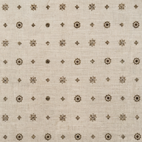 Broderie en polyester de haute qualité avec support en rayonne + nylon + lin, motif floral perlé, design simple et élégant