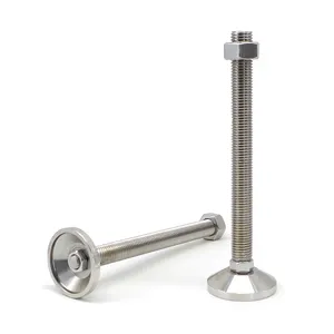 Produsen Tiongkok odm rohs oem ss304 7639 80P m24 * 100/150/200/250mm kaki leveler untuk lemari m6 m8 m10 m12 m16 m20 m24