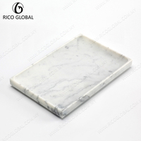 Plateaux décoratifs Art Déco en métal pour vanité, rectangulaires, ovales, à motif marbré à carreaux, pour bijoux et encensoirs, pour la maison et le bureau, OEM