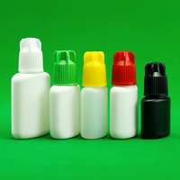 Bouteille de colle à ongles avec bouchon à vis personnalisable en plastique 6ml 8ml 10ml 12ml 18ml bouteille de colle à cils bouteilles de goutte de liquide