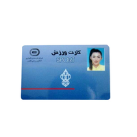 Carte de paiement professionnelle en PVC brillant avec impression personnalisée couleur, identification imprimable, RFID 125 kHz, format mini, pour vente en gros
