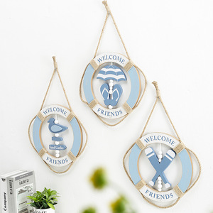 Decoración de Pared con Anillo de Vida de Madera Estilo Mediterráneo, 29CM, Circular, Decoración para el Hogar, Juego de Varias Piezas - Product Image 2