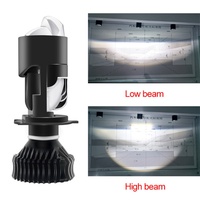 Faros Delanteros Bi-LED con Mini Lente H4, Luz LED para Faros Delanteros de 120w, Focos LED, Faros H4 para Motocicleta y Automóvil, Bombillas LED de 12v 6000k