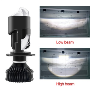 Faros Delanteros Bi-LED con Mini Lente H4, Luz LED para Faros Delanteros de 120w, Focos LED, Faros H4 para Motocicleta y Automóvil, Bombillas LED de 12v 6000k - Product Image 2