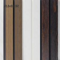 Panneaux cannelés Amer pour murs intérieurs, panneaux muraux en bois de charbon de bois, lambris mural