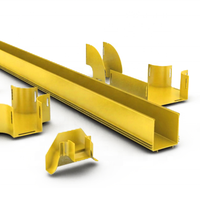 Goulotte de câblage en plastique jaune pour armoire réseau, sur mesure, en ABS/PVC, 600/240/120mm, pour câbles à fibres optiques, fabriquée en Chine