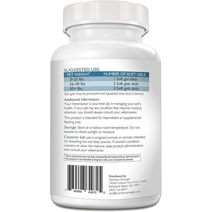 Cápsulas de Aceite de Pescado Omega 3 para Perros - Ácidos Grasos EPA DHA Sin GMO Sin Gluten Grado Humano para el Corazón, Articulaciones y Apoyo a la Alergia 180 Unidades - Product Image 6