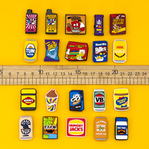 Trendy Australische nieuwe designer PVC Oceanië food serie decoratie personalisatie ontwerp reguliere custom schoenbedels 2025 - Product Image 2