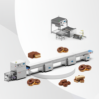 Nouvelle machine à enrober le chocolat multifonctionnelle à haute efficacité, machine de revêtement commerciale pour les en-cas et les biscuits enrobés de chocolat