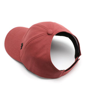 Estruturado Baseball perfurado rabo de cavalo Hole chapéu Gancho e <span class=keywords><strong>Loop</strong></span> Fasteners encerramento ajustável Cotton Baseball Cap for Women - Product Image 3
