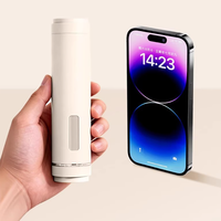 Mini purificateur d'eau de douche léger en ABS, pommeau de douche pluie télescopique portable avec valve en acier inoxydable pour hôtel