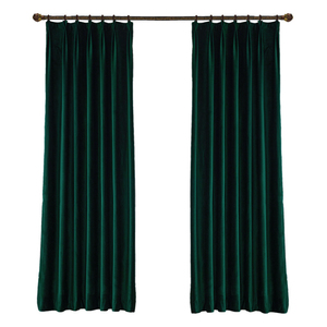 Luce di lusso retrò americano francese nord europa soggiorno <span class=keywords><strong>verde</strong></span> scuro smeraldo pieno di luce ombreggiatura tenda di <span class=keywords><strong>velluto</strong></span> - Product Image 5