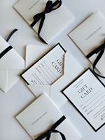 Carte de remerciement personnalisée pour après-vente, élégante, avec insert d'emballage studio pour fleuriste, parfumerie, boutique de cadeaux