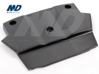 Couvercle de moteur pour Nissan 370Z Z34, couverture noire en Fiber de carbone, 2009 — 2015
