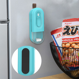 Appareil de conservation et de rangement des aliments pour la cuisine avec cordon, machine de scellage thermique portative pour sacs en plastique de collations, mini-scelleuse de sacs portable - Product Image 6
