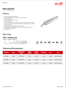 Controlador de Tira LED de Voltaje Constante de 200W, IP67 Impermeable, UL/CUL, 100-130V AC-DC 12V, Fuente de Alimentación para Letreros LED y Cajas de Luz Publicitarias - Product Image 4