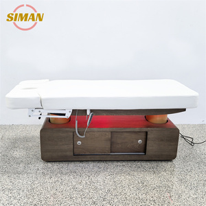 Table de massage <span class=keywords><strong>électrique</strong></span> de luxe Siman à 4 moteurs, <span class=keywords><strong>lit</strong></span> esthétique rapide avec dossier réglable pour salon de cils, spa et clinique - Product Image 2