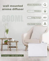 Diffuseur d'arômes électrique mural en plastique 800 ml sans eau pour hôtel, système de parfum HVAC, modèle 2025, vente chaude