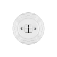 Nouveau design de cadre en porcelaine en forme de dentelle panneau rétro pour prise d'interrupteur mural vintage