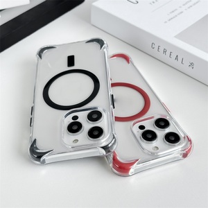 Funda Suave de TPU Transparente para <span class=keywords><strong>iPhone</strong></span> 15 Pro Max, Carcasa Magnética a Prueba de Golpes para <span class=keywords><strong>iPhone</strong></span> 12 13 14 15 16 Pro - Product Image 5