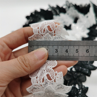 Usine chinoise haute qualité lait paillettes ruban dentelle synthétique dentelle faisceaux avec dentelle frontale pour accessoires de vêtement