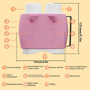 Dispositivo de Visión Nocturna Y02S, Grabadora de Video de Alta Definición 1080P, Telescopio de Observación de Larga Distancia, Binoculares con Filtro Rojo - Product Image 2