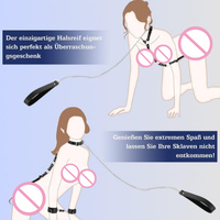 Jouet de retenue en acier inoxydable, plug anal BDSM pour l'entraînement au bondage en couple et jeux intimes