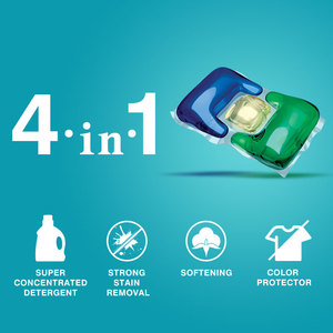 Cápsulas de detergente para ropa, 4 en 1, respetuosas con el medio ambiente, cápsulas de gel para la colada, para el hogar - Product Image 5
