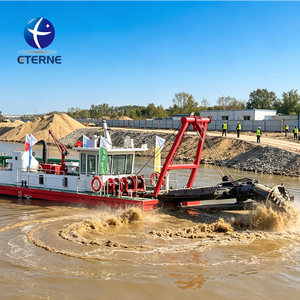 Pompe de dragage modulaire de 10 pouces avec moteur de 250 kW et moteur diesel pour <span class=keywords><strong>le</strong></span> nettoyage des lagunes et des embouchures de rivières, équipée d'un treuil de traversée équilibré - Product Image 1