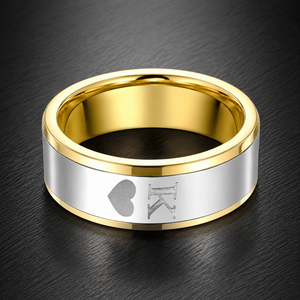 JLM Venta al por Mayor Anillos Personalizados <span class=keywords><strong>de</strong></span> Acero <span class=keywords><strong>de</strong></span> Titanio con Baño <span class=keywords><strong>de</strong></span> Oro <span class=keywords><strong>de</strong></span> 18K que No se Desvanecen, Anillos a Juego <span class=keywords><strong>para</strong></span> Parejas, <span class=keywords><strong>Anillo</strong></span> <span class=keywords><strong>de</strong></span> <span class=keywords><strong>Promesa</strong></span> <span class=keywords><strong>de</strong></span> Boda, Joyería, Regalo, Fiesta - Product Image 4