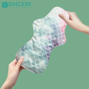 Serviettes hygiéniques féminines bio en gros, respirantes, lavables, en charbon de bois, réutilisables, en tissu pour les règles - Product Image 1