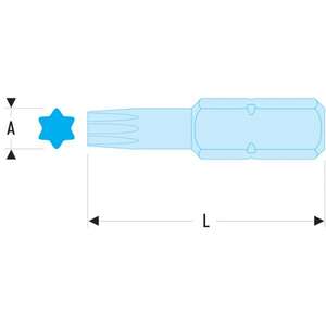 Facom-NEX.70A NEX-impact Bits Series 3สำหรับ Torx®สกรู-3148510340852แทรกสำหรับบิตสกรู - Product Image 2