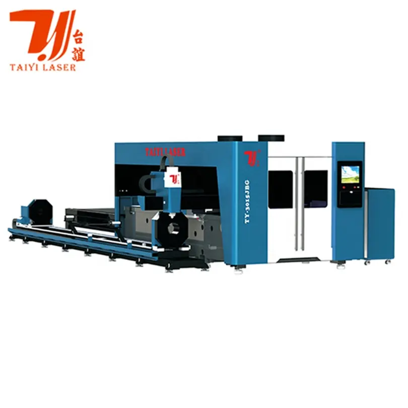 TY-3015JBG 6KW CNC Fiber Tube Cutting Machine Laser Cut Metal Sheet