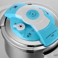 Batterie de cuisine Offre Spéciale SS 304 bouton de couverture coloré grand autocuiseur 7L de qualité supérieure pour les fournitures de restaurant d'hôtel
