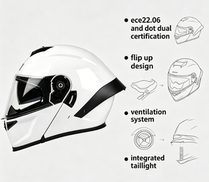 <span class=keywords><strong>Casque</strong></span> de <span class=keywords><strong>moto</strong></span> modulable homologué DOT, intégral, double visière, pour homme, pour <span class=keywords><strong>moto</strong></span> de rue, <span class=keywords><strong>casque</strong></span> de navetteur avec pare-soleil anti-buée - Product Image 1