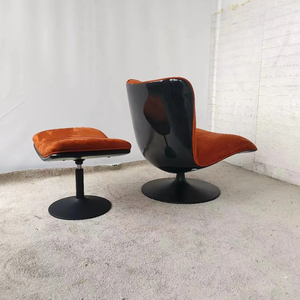 Fauteuil de loisir moderne de luxe à une place Fauteuil inclinable en cuir et tissu Fauteuil de salon Chaise longue Fauteuil à bascule - Product Image 2