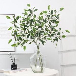 Nuova Pianta Artificiale Verde, Plectranthus a Foglia a Cuore, Baniano Francese in Plastica 80cm, Foglie per Ingegneria Paesaggistica - Product Image 2