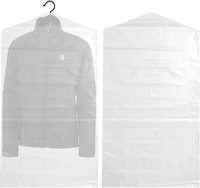 Sacs couverture de costume biodégradables pour vêtements, pochettes de nettoyage à sec pour vêtements