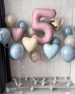 Customizable VANTUR Brand Wedding <b>Decoration</b> 18 Inch Foil <b>Balloon</b> Helium Birthday Party Aluminum Foil Pure Color Heart Shaped - Product Image 4