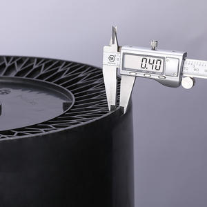 10 ליטר לבן שחור גדול פלסטיק דלי עם מכסה - Product Image 6