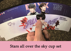 Custom <b>Printed</b> logo Cup Holder and Thick Cardboard Paper air Holder Kpop <b>Coffee</b> Cupsleeve - Product Image 3