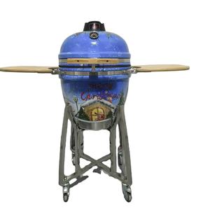 Grill Kamado KIMSTONE KimPu de 21 pouces, thème festif <span class=keywords><strong>dessiné</strong></span> à la main <span class=keywords><strong>par</strong></span> un artiste de niveau national - Product Image 1