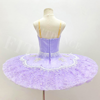T0944 Jupe violet clair pour enfants et adultes de style personnalisé Vêtements de danse sur scène Tutu de ballet professionnel