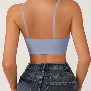 Sujetador Deportivo Sin Costuras con Tirantes Ajustables, Suave para el Cuidado de la Piel, Color Claro, para Yoga, Mujer, <span class=keywords><strong>Chicas</strong></span>, <span class=keywords><strong>Fotos</strong></span> Sensuales - Product Image 5