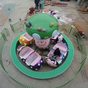 Nouvelle forme mignonne enfants <span class=keywords><strong>parc</strong></span> manèges coccinelle manèges amusement plateau tournant rotatif manèges équipement à vendre - Product Image 1