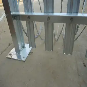 Pengming çit fabrika toptan kolayca monte 2.4m avrupa Metal çelik çit eskrim