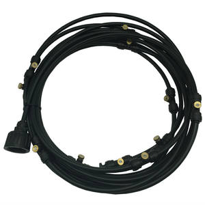 Pulvérisateur à brume 9m x 11 avec buses en laiton, système d'humidification et de refroidissement basse pression pour jardins, cours et usines industrielles - Product Image 3