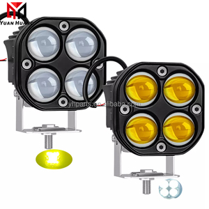Feux LED 12v pour voiture, éclairage de travail, projecteurs bicolores, feux antibrouillard, phare pour camion, <span class=keywords><strong>moto</strong></span>, voitures, accessoires - Product Image 4